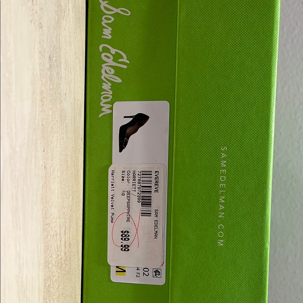Sam Edelman Lime Green Shoe Box